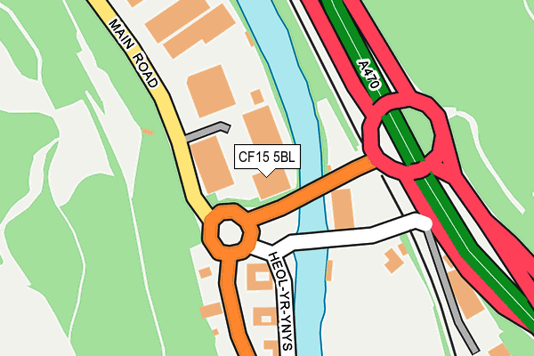 CF15 5BL map - OS OpenMap – Local (Ordnance Survey) CF15 5BL map - OS OpenMap – Local (Ordnance Survey)