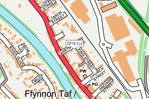 CF15 7JJ map - OS OpenMap – Local (Ordnance Survey) CF15 7JJ map - OS OpenMap – Local (Ordnance Survey)