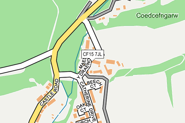 CF15 7JL map - OS OpenMap – Local (Ordnance Survey) CF15 7JL map - OS OpenMap – Local (Ordnance Survey)