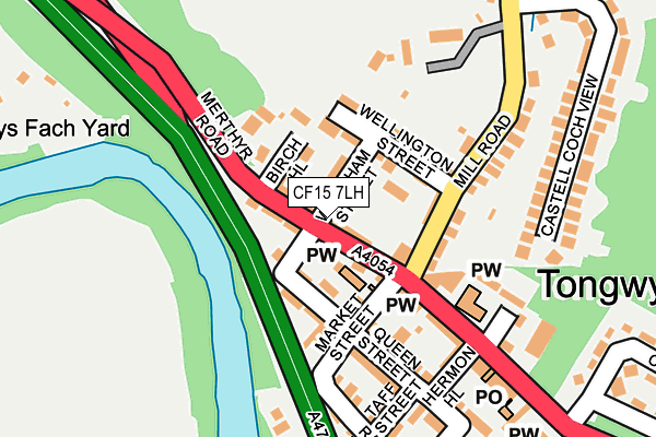 CF15 7LH map - OS OpenMap – Local (Ordnance Survey) CF15 7LH map - OS OpenMap – Local (Ordnance Survey)