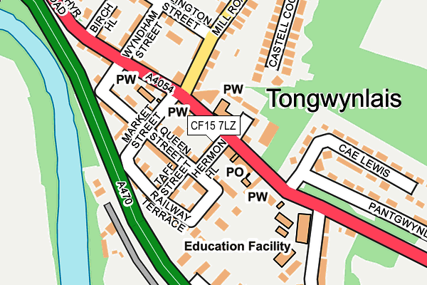 CF15 7LZ map - OS OpenMap – Local (Ordnance Survey) CF15 7LZ map - OS OpenMap – Local (Ordnance Survey)