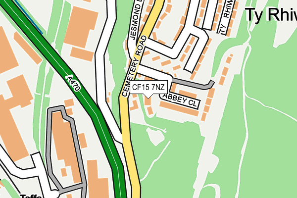 CF15 7NZ map - OS OpenMap – Local (Ordnance Survey) CF15 7NZ map - OS OpenMap – Local (Ordnance Survey)