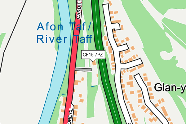 CF15 7PZ map - OS OpenMap – Local (Ordnance Survey) CF15 7PZ map - OS OpenMap – Local (Ordnance Survey)