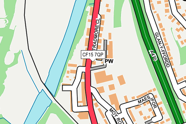 CF15 7QP map - OS OpenMap – Local (Ordnance Survey) CF15 7QP map - OS OpenMap – Local (Ordnance Survey)
