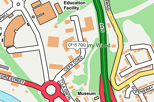 CF15 7QQ map - OS OpenMap – Local (Ordnance Survey) CF15 7QQ map - OS OpenMap – Local (Ordnance Survey)