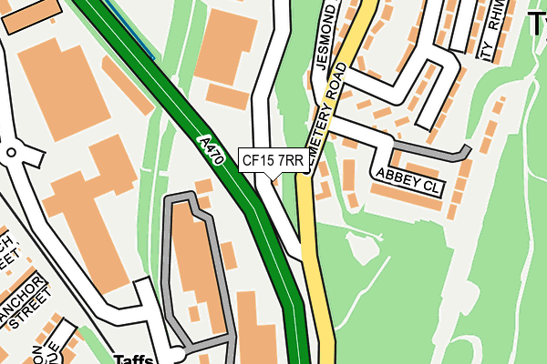CF15 7RR map - OS OpenMap – Local (Ordnance Survey) CF15 7RR map - OS OpenMap – Local (Ordnance Survey)