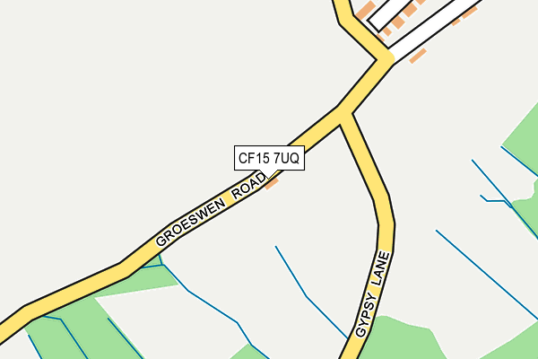 CF15 7UQ map - OS OpenMap – Local (Ordnance Survey) CF15 7UQ map - OS OpenMap – Local (Ordnance Survey)