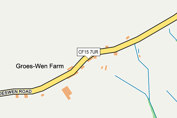 CF15 7UR map - OS OpenMap – Local (Ordnance Survey) CF15 7UR map - OS OpenMap – Local (Ordnance Survey)