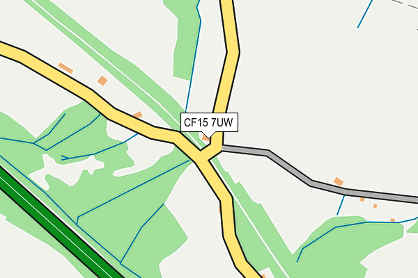 CF15 7UW map - OS OpenMap – Local (Ordnance Survey) CF15 7UW map - OS OpenMap – Local (Ordnance Survey)