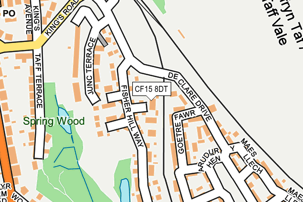 CF15 8DT map - OS OpenMap – Local (Ordnance Survey) CF15 8DT map - OS OpenMap – Local (Ordnance Survey)