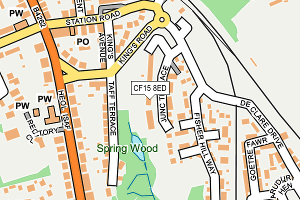 CF15 8ED map - OS OpenMap – Local (Ordnance Survey) CF15 8ED map - OS OpenMap – Local (Ordnance Survey)