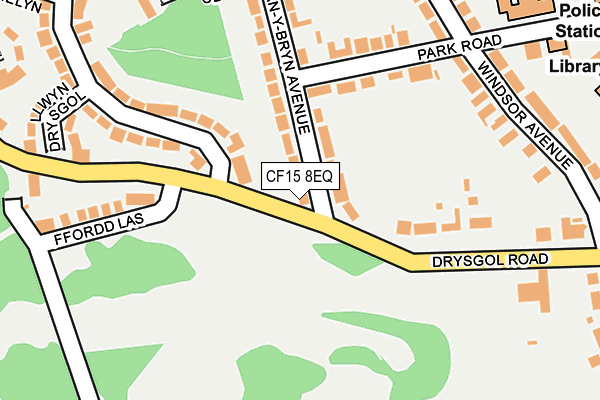 CF15 8EQ map - OS OpenMap – Local (Ordnance Survey) CF15 8EQ map - OS OpenMap – Local (Ordnance Survey)