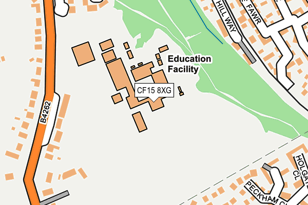 CF15 8XG map - OS OpenMap – Local (Ordnance Survey) CF15 8XG map - OS OpenMap – Local (Ordnance Survey)