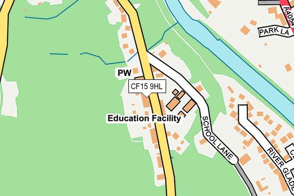 CF15 9HL map - OS OpenMap – Local (Ordnance Survey) CF15 9HL map - OS OpenMap – Local (Ordnance Survey)