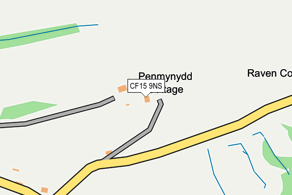 CF15 9NS map - OS OpenMap – Local (Ordnance Survey) CF15 9NS map - OS OpenMap – Local (Ordnance Survey)