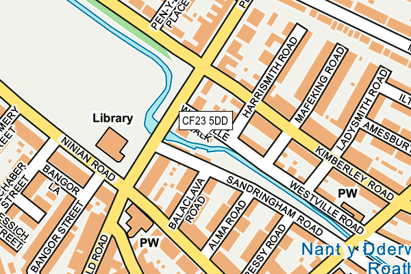 CF23 5DD map - OS OpenMap – Local (Ordnance Survey) CF23 5DD map - OS OpenMap – Local (Ordnance Survey)