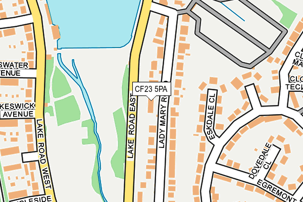 CF23 5PA map - OS OpenMap – Local (Ordnance Survey) CF23 5PA map - OS OpenMap – Local (Ordnance Survey)