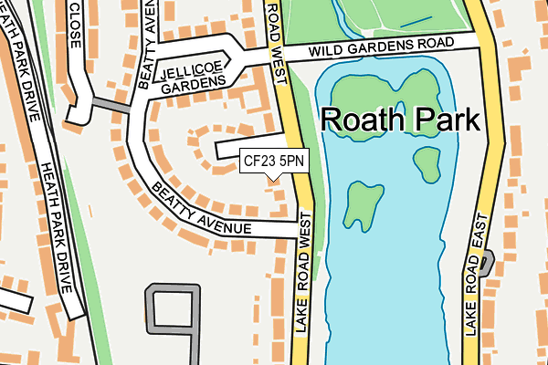 CF23 5PN map - OS OpenMap – Local (Ordnance Survey) CF23 5PN map - OS OpenMap – Local (Ordnance Survey)