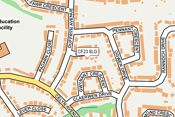 CF23 6LG map - OS OpenMap – Local (Ordnance Survey) CF23 6LG map - OS OpenMap – Local (Ordnance Survey)