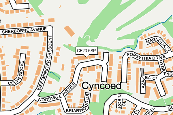 CF23 6SP map - OS OpenMap – Local (Ordnance Survey) CF23 6SP map - OS OpenMap – Local (Ordnance Survey)