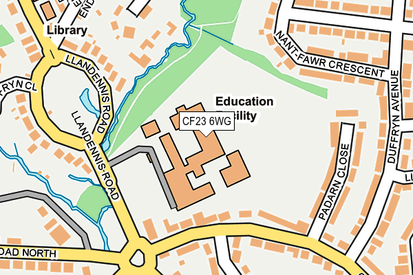 CF23 6WG map - OS OpenMap – Local (Ordnance Survey) CF23 6WG map - OS OpenMap – Local (Ordnance Survey)