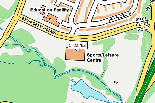 CF23 7EZ map - OS OpenMap – Local (Ordnance Survey) CF23 7EZ map - OS OpenMap – Local (Ordnance Survey)