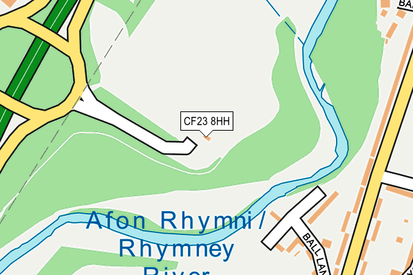 CF23 8HH map - OS OpenMap – Local (Ordnance Survey) CF23 8HH map - OS OpenMap – Local (Ordnance Survey)