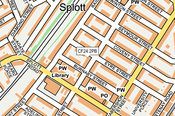 CF24 2PB map - OS OpenMap – Local (Ordnance Survey) CF24 2PB map - OS OpenMap – Local (Ordnance Survey)