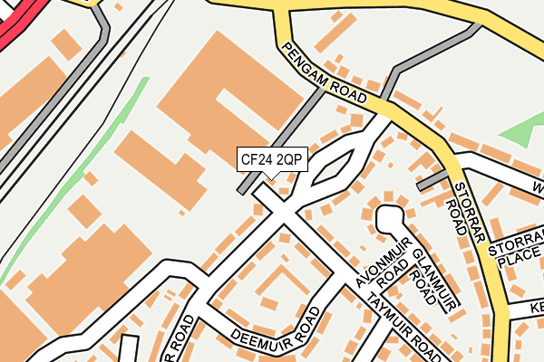 CF24 2QP map - OS OpenMap – Local (Ordnance Survey) CF24 2QP map - OS OpenMap – Local (Ordnance Survey)