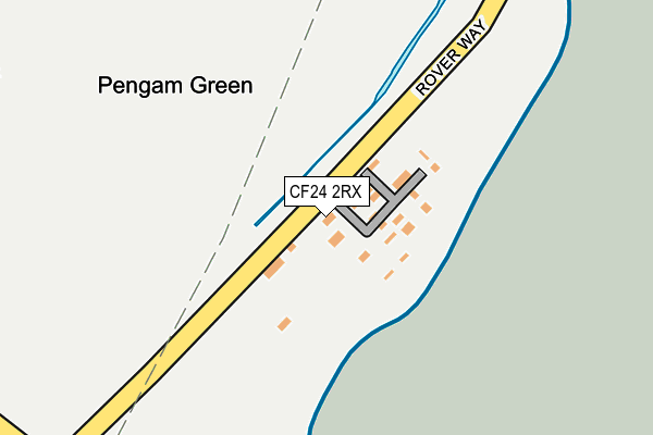 CF24 2RX map - OS OpenMap – Local (Ordnance Survey) CF24 2RX map - OS OpenMap – Local (Ordnance Survey)