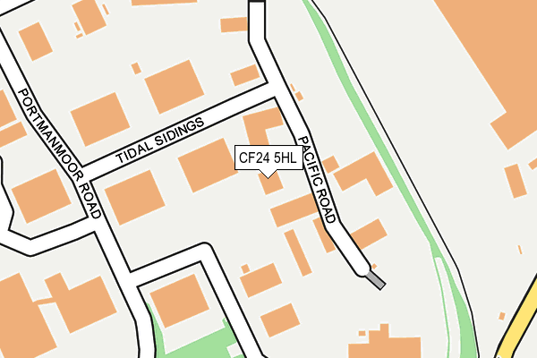 CF24 5HL map - OS OpenMap – Local (Ordnance Survey) CF24 5HL map - OS OpenMap – Local (Ordnance Survey)