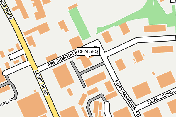 CF24 5HQ map - OS OpenMap – Local (Ordnance Survey) CF24 5HQ map - OS OpenMap – Local (Ordnance Survey)