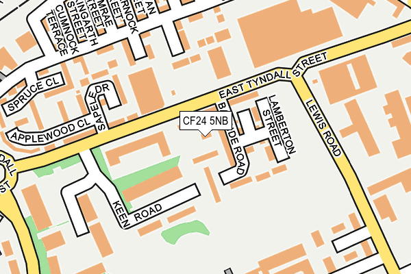 CF24 5NB map - OS OpenMap – Local (Ordnance Survey) CF24 5NB map - OS OpenMap – Local (Ordnance Survey)