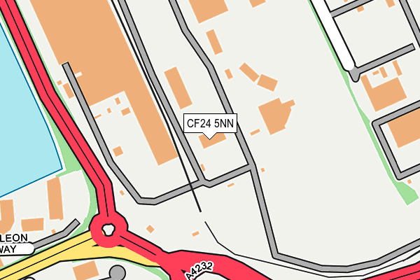 CF24 5NN map - OS OpenMap – Local (Ordnance Survey)