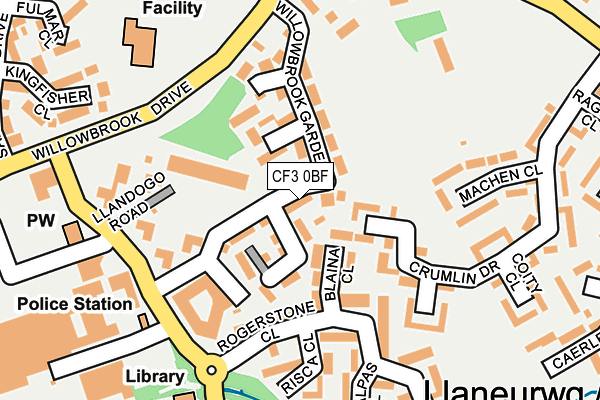 CF3 0BF map - OS OpenMap – Local (Ordnance Survey) CF3 0BF map - OS OpenMap – Local (Ordnance Survey)
