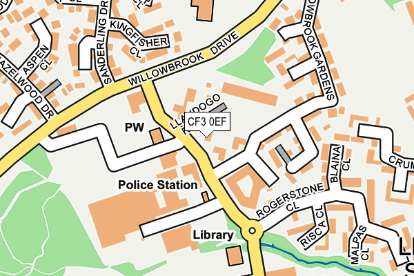 CF3 0EF map - OS OpenMap – Local (Ordnance Survey) CF3 0EF map - OS OpenMap – Local (Ordnance Survey)