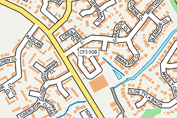 CF3 0GB map - OS OpenMap – Local (Ordnance Survey) CF3 0GB map - OS OpenMap – Local (Ordnance Survey)