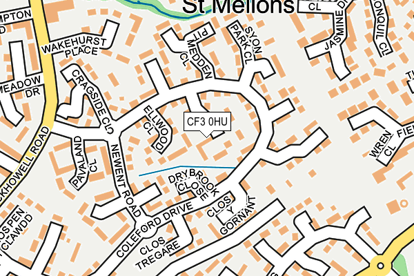 CF3 0HU map - OS OpenMap – Local (Ordnance Survey) CF3 0HU map - OS OpenMap – Local (Ordnance Survey)