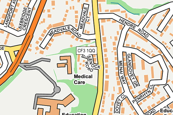 CF3 1QQ map - OS OpenMap – Local (Ordnance Survey) CF3 1QQ map - OS OpenMap – Local (Ordnance Survey)