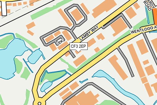 CF3 2EP map - OS OpenMap – Local (Ordnance Survey) CF3 2EP map - OS OpenMap – Local (Ordnance Survey)