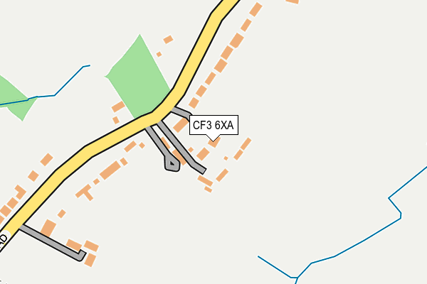 CF3 6XA map - OS OpenMap – Local (Ordnance Survey) CF3 6XA map - OS OpenMap – Local (Ordnance Survey)