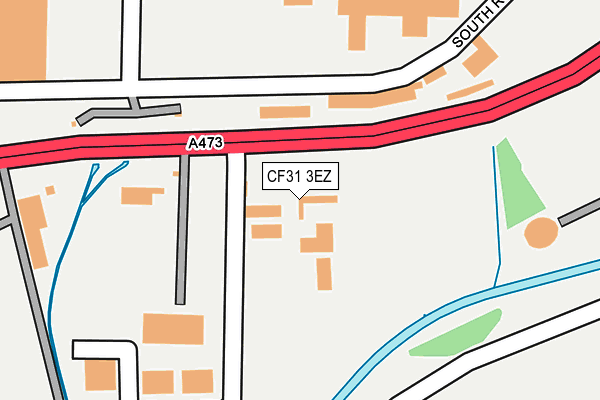 CF31 3EZ map - OS OpenMap – Local (Ordnance Survey) CF31 3EZ map - OS OpenMap – Local (Ordnance Survey)