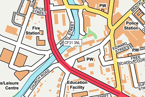 CF31 3NL map - OS OpenMap – Local (Ordnance Survey) CF31 3NL map - OS OpenMap – Local (Ordnance Survey)
