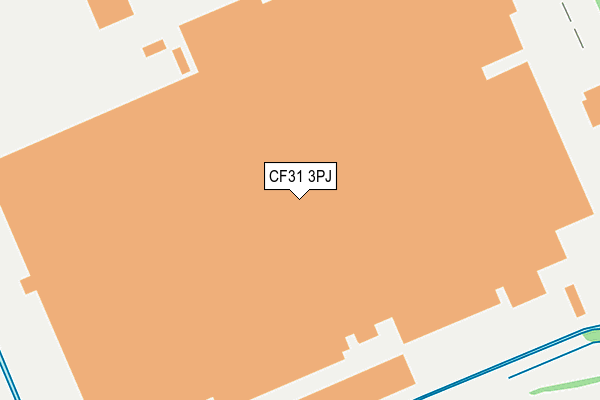 CF31 3PJ map - OS OpenMap – Local (Ordnance Survey) CF31 3PJ map - OS OpenMap – Local (Ordnance Survey)