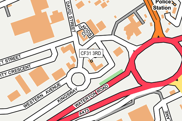 CF31 3RD map - OS OpenMap – Local (Ordnance Survey) CF31 3RD map - OS OpenMap – Local (Ordnance Survey)