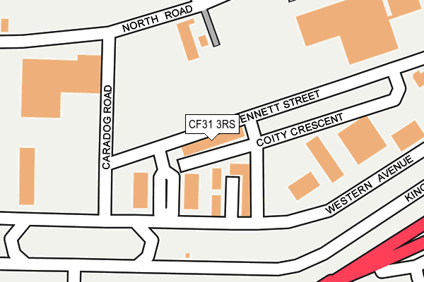 CF31 3RS map - OS OpenMap – Local (Ordnance Survey) CF31 3RS map - OS OpenMap – Local (Ordnance Survey)