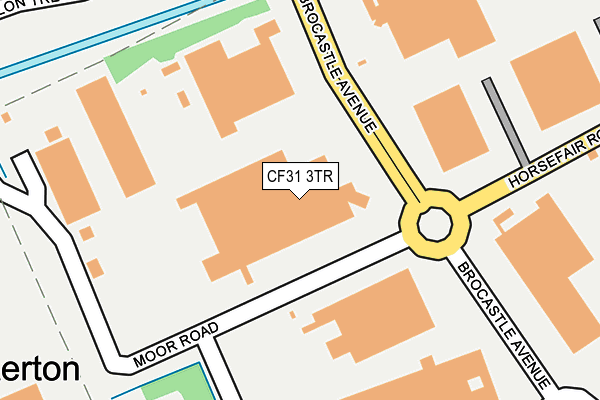 CF31 3TR map - OS OpenMap – Local (Ordnance Survey) CF31 3TR map - OS OpenMap – Local (Ordnance Survey)