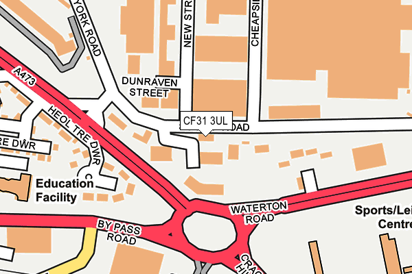 CF31 3UL map - OS OpenMap – Local (Ordnance Survey) CF31 3UL map - OS OpenMap – Local (Ordnance Survey)