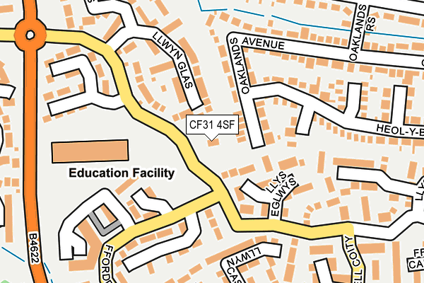 CF31 4SF map - OS OpenMap – Local (Ordnance Survey) CF31 4SF map - OS OpenMap – Local (Ordnance Survey)