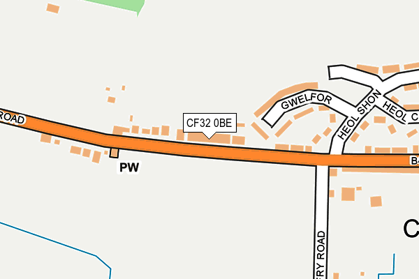 CF32 0BE map - OS OpenMap – Local (Ordnance Survey) CF32 0BE map - OS OpenMap – Local (Ordnance Survey)